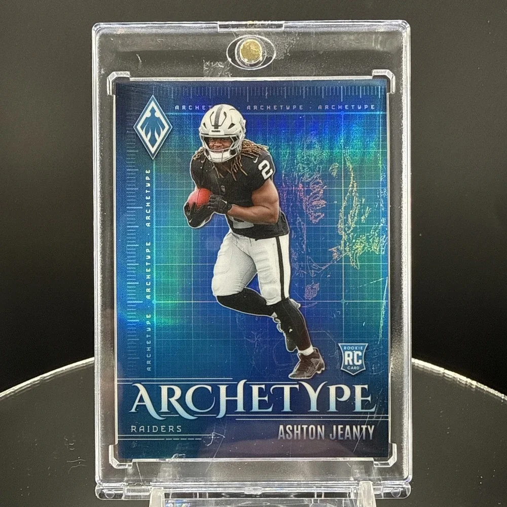 2025 Panini Phoenix Archetype Ashton Jeanty #10 Raiders Rookie Insert NFL Card